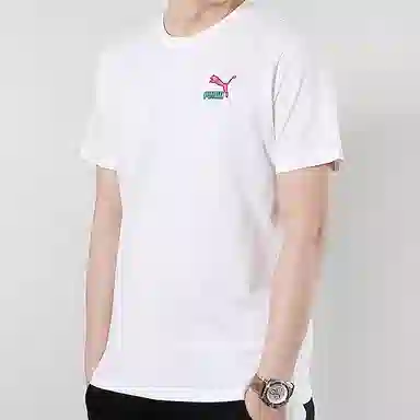 Puma Logo Tee White