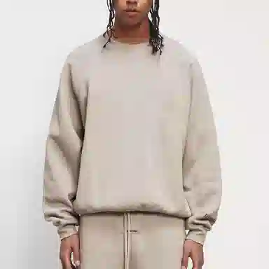 Fear of God Essentials FW20 Tan Core Crew Neck Sweatshirt