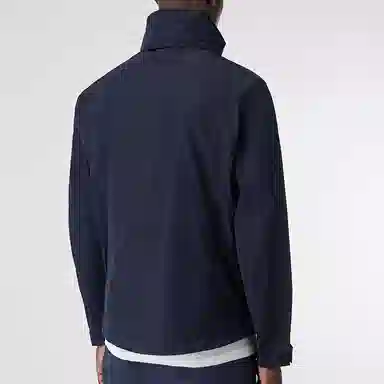 Burberry Hooded Zip Jacket Navy