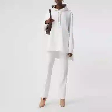 Burberry Hooded Sweatshirt White
