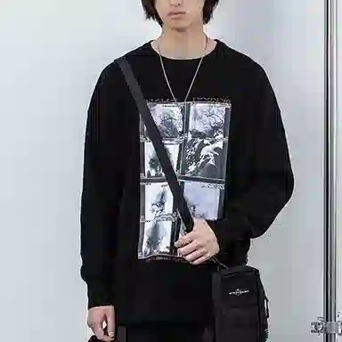 ENSHADOWER Lazy Knit Sweater Black