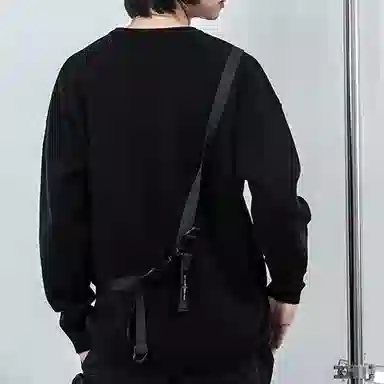 ENSHADOWER Lazy Knit Sweater Black