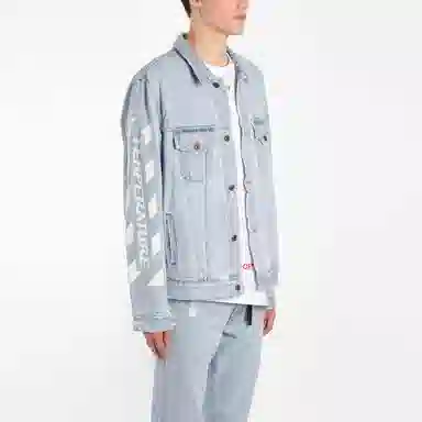 OFF-WHITE Printed Denim Jacket