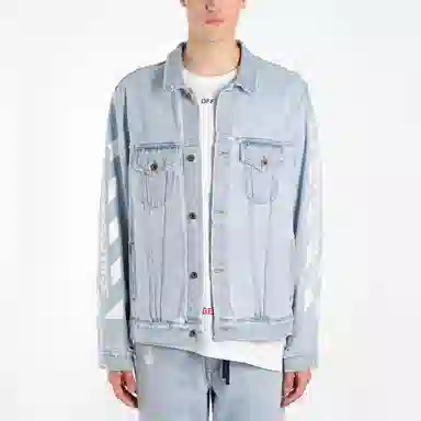 OFF-WHITE Printed Denim Jacket