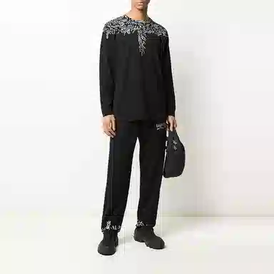 Marcelo Burlon Wings Long Sleeve T-Shirt Black