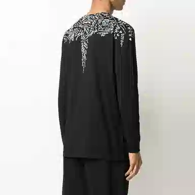 Marcelo Burlon Wings Long Sleeve T-Shirt Black