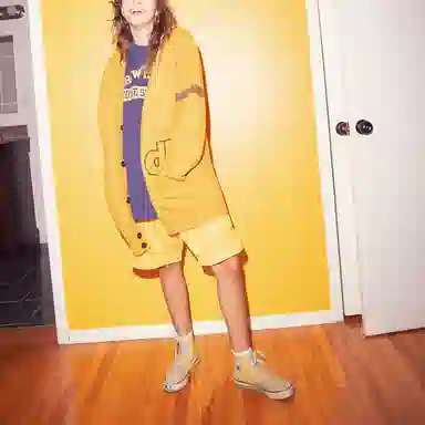 Drew House Varsity Cardigan Candy Yellow