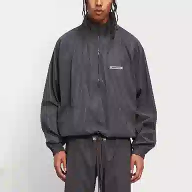 Fear of God Essentials FW20 Reflective Half Zip Track Pullover Black