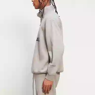 Fear of God Essentials FW20 Half Zip Pullover Heather Oat