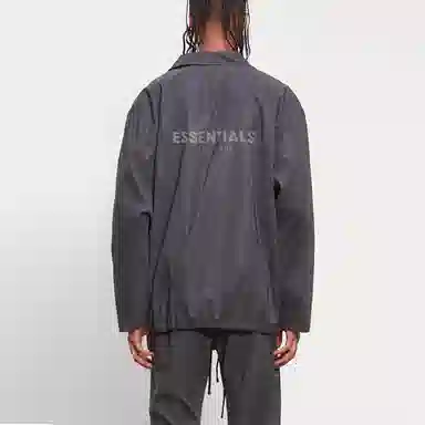 Fear of God Essentials Coach Jacket Black