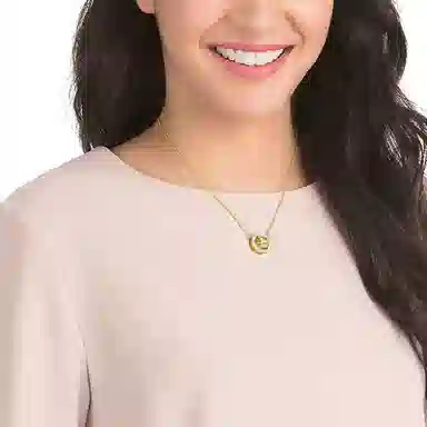 Swarovski Hollow Necklace Gold
