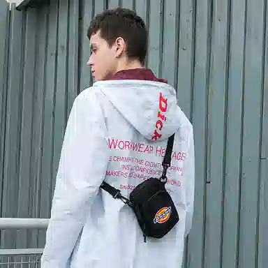 Dickies Checkered Messenger Bag