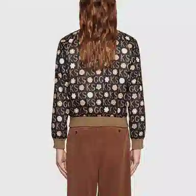 Gucci Classic Logo Zip Jacket Black