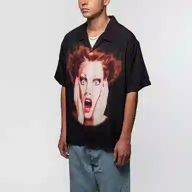 Stussy Harumi V-Neck T-Shirt Black