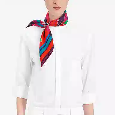 Hermes Trio Scarf Ring Silver