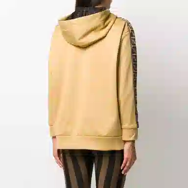 Fendi Reversible Zip Hoodie Yellow