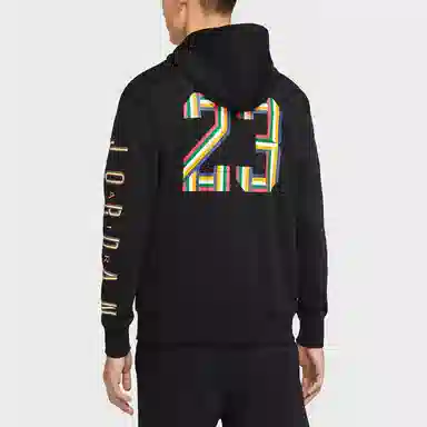 Jordan Logo Zip Hoodie Black