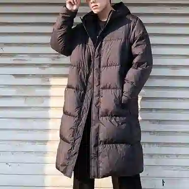 Puma Long Down Coat Black