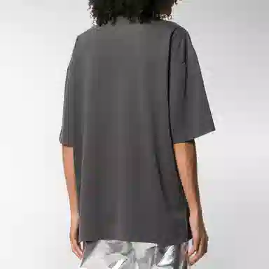 Balenciaga Logo Print T-Shirt Grey