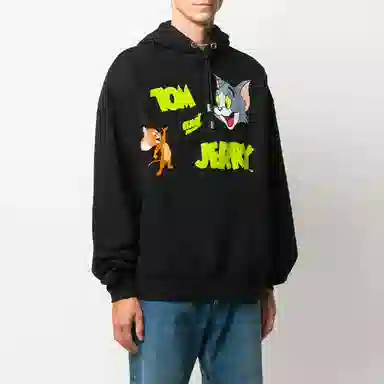 GCDS Tom & Jerry Hoodie Black