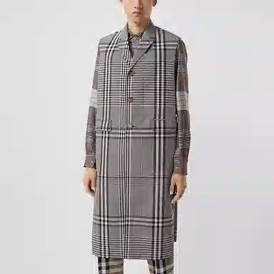 Burberry Sleeveless Wool Coat