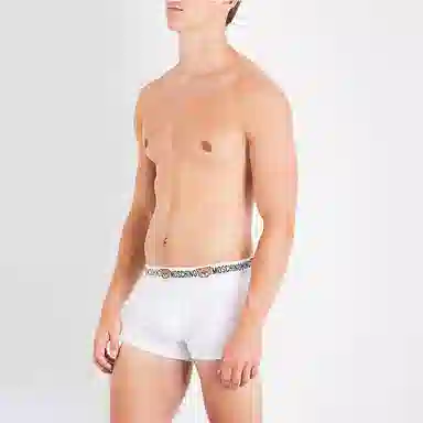 Moschino Cotton Bear Boxer Briefs White