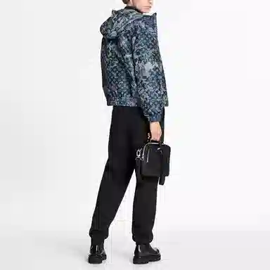 Louis Vuitton Monogram Tapestry Windbreaker Blue