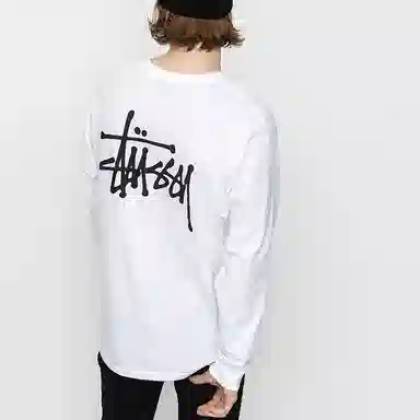 Stussy Basic L/S Tee White
