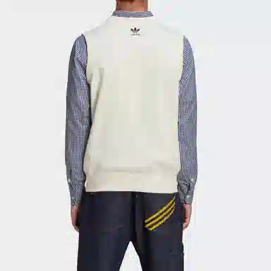 adidas x HUMAN MADE V-Neck Knit Vest White