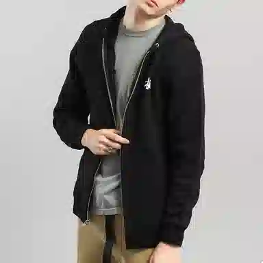 Stussy BASIC ZIP HOOD logo