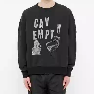 Cav Empt Chair Crew Sweat Black