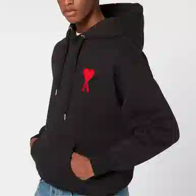 AMIPARIS De Coeur Hoodie Black