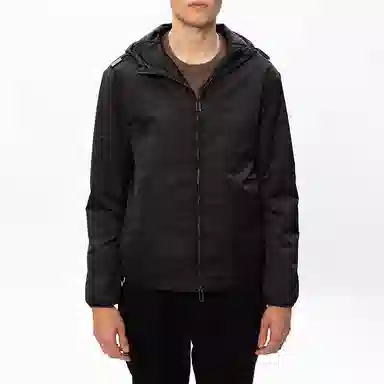 Emporio Armani FW22 Black Hoodie Jacket