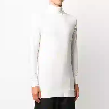 AMBUSH Temperature Regulation Turtleneck Long Sleeve Tee White