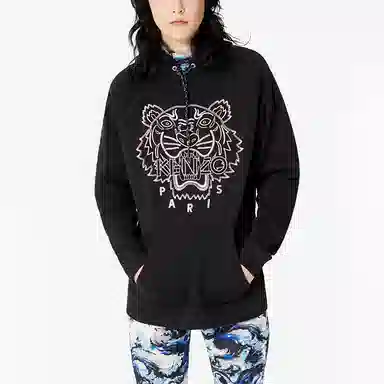 KENZO Tiger Head Hoodie Black