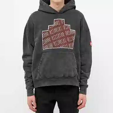 Cav Empt Overdyed Numbers Hoody Black