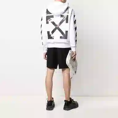 OFF-WHITE Caravaggio Arrow Hoodie White
