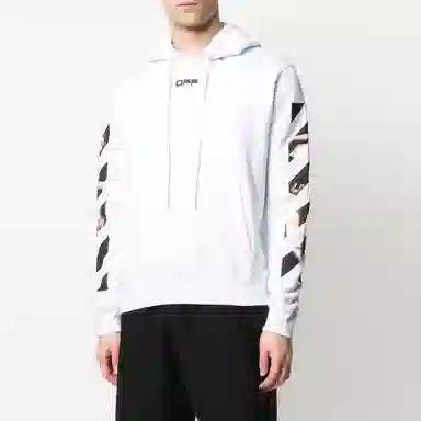OFF-WHITE Caravaggio Arrow Hoodie White