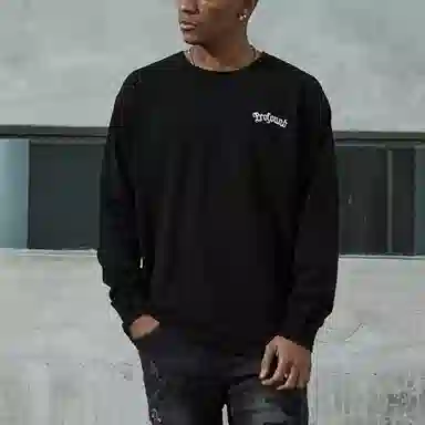 Profound Floral Oil Painting Long Sleeve Tee