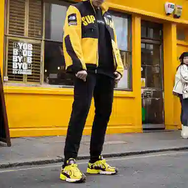 Supreme x The North Face Arc Logo Denali Fleece Jacket Yellow