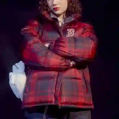 MLB Boston Red Sox Plaid Down Jacket