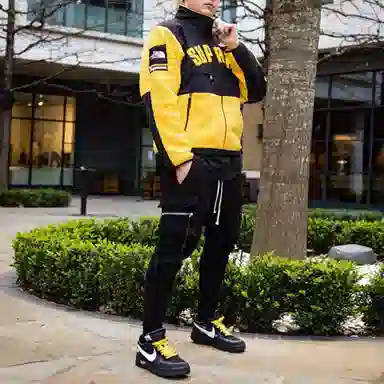 Supreme x The North Face Arc Logo Denali Fleece Jacket Yellow