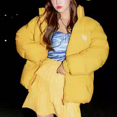 MLB Yankees Down Jacket Yellow