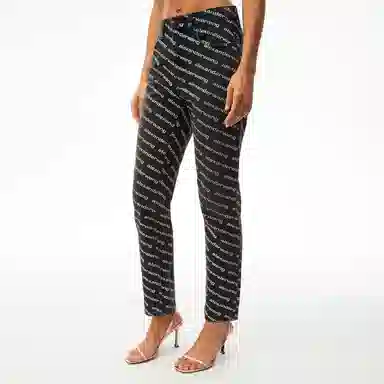 Alexander Wang SS21 High Waist Logo Jeans