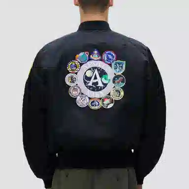 Alpha Industries Apollo MA-1 Flight Jacket Black