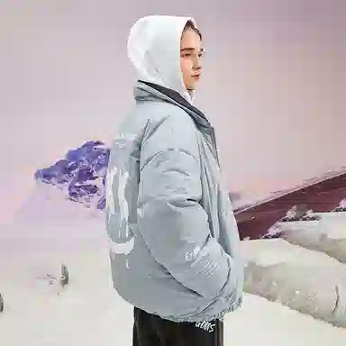 ER Reversible Logo Puffer Jacket