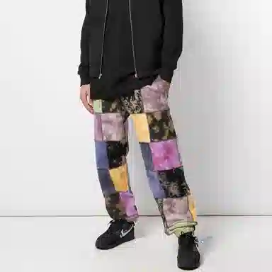 Supreme SS19 Patchwork Tie Dye Sweatpant