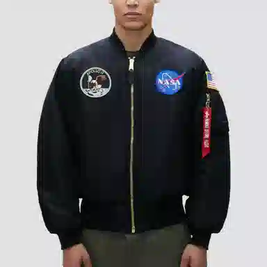 Alpha Industries Apollo MA-1 Flight Jacket Black