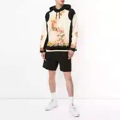 Supreme x Jean Paul Gaultier Floral Hooded Sweatshirt Cardinal