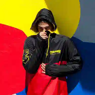 Thrasher Jacket Black Red